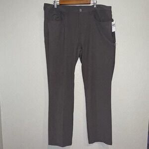 NWT Callaway Opti-Dri Gray Stretch Men's Golf Pants 40x32 Pleated Lightweight‎